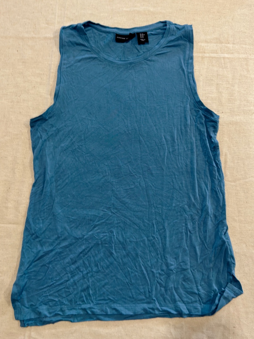 Adrienne Vittadini Teal Tank Top